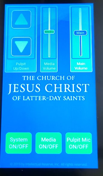 The pulpit controller panel