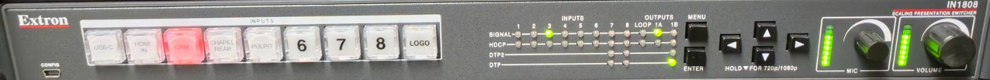 The rack input switch